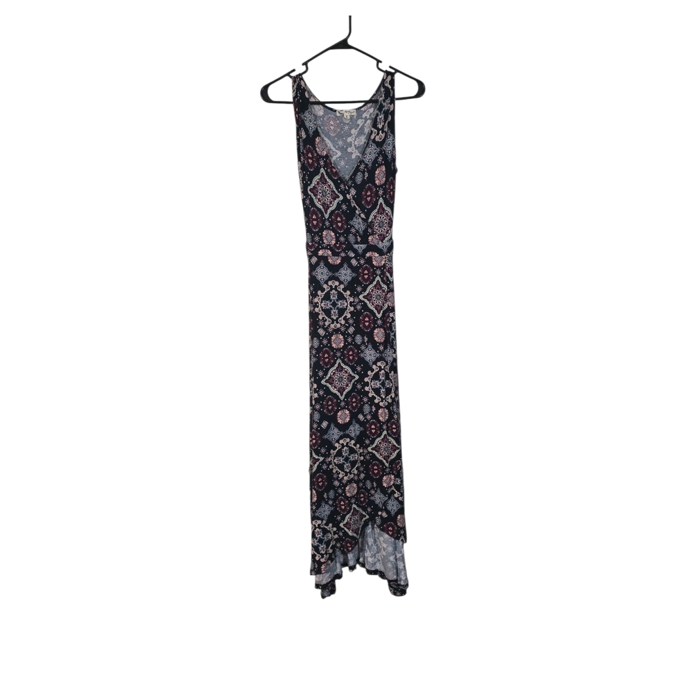 About A Girl Black and Pink High Low Dress (0064)
